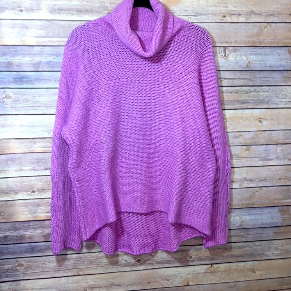 Lauren Ralph Lauren Turtleneck Sweater Lavender Wool Cashmere